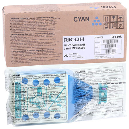 Ricoh Aficio MP-C6000 Blue Original Photocopy Toner - 2