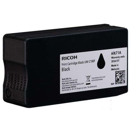 Ricoh C180F 408517 - 60L71A Black Original Cartridge - 1