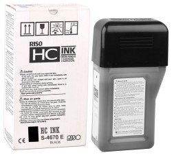 Riso S-4670 Black Original Ink - Riso