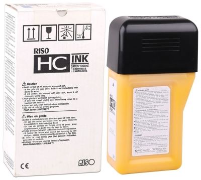 Riso S-4673 Yellow Original Ink - 1